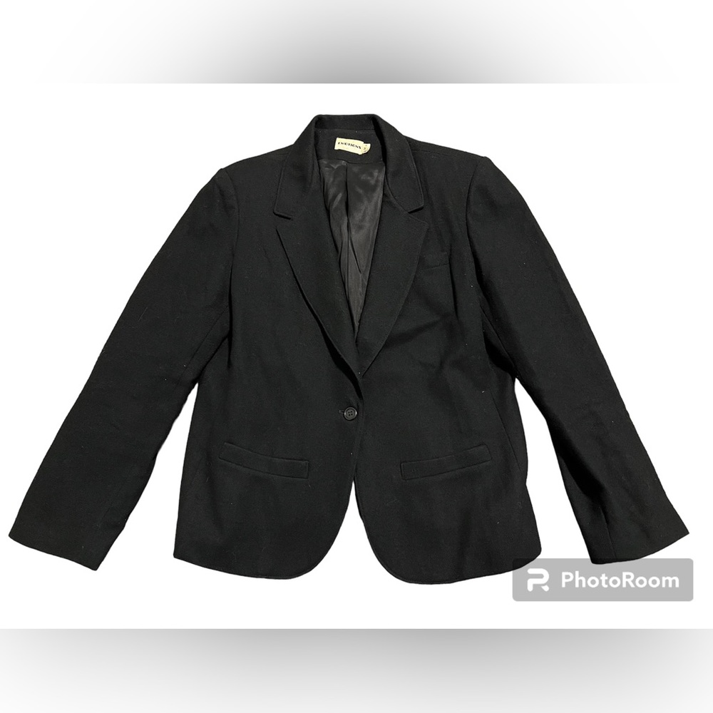 Vintage Emotions Black Wool Blazer Size S